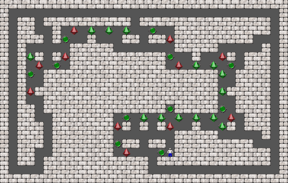 Sokoban Bugs550 collection level 168